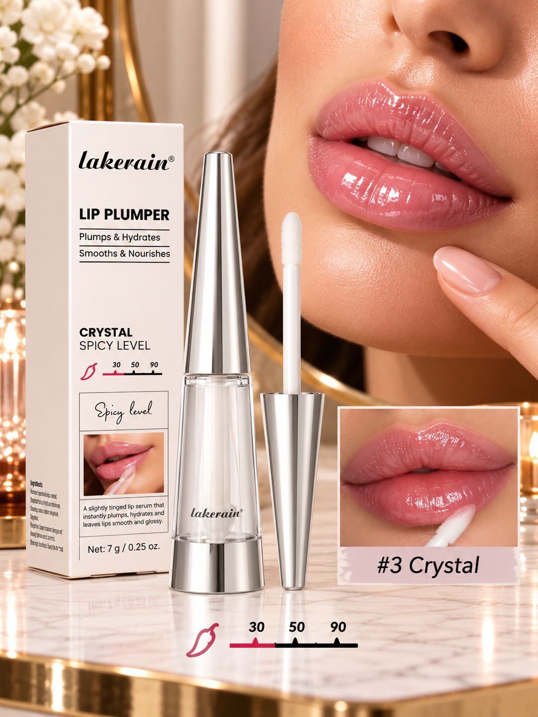 Hydrating Lip Plumper Gloss – Fuller-Looking & Glossy Lips