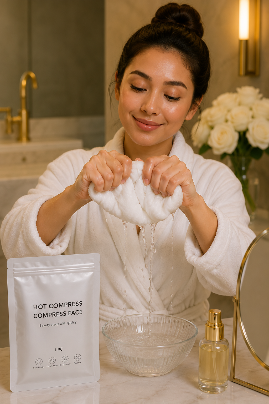 Luxury Hot & Cold Facial Compress Towel