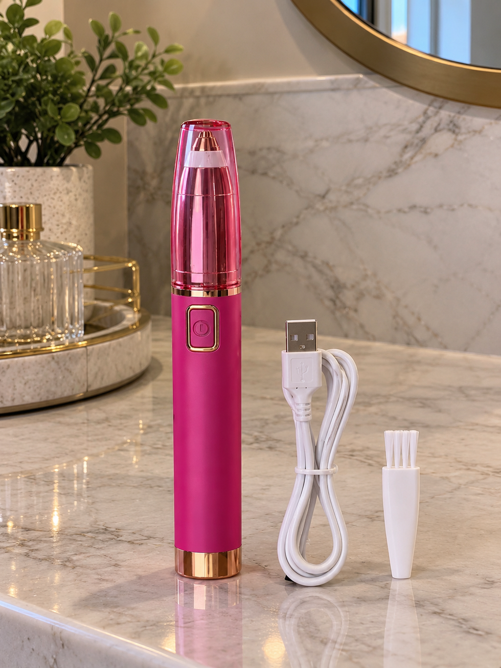 Electric Eyebrow Trimming Pencil – Lipstick Eyebrow Trimmer for Women