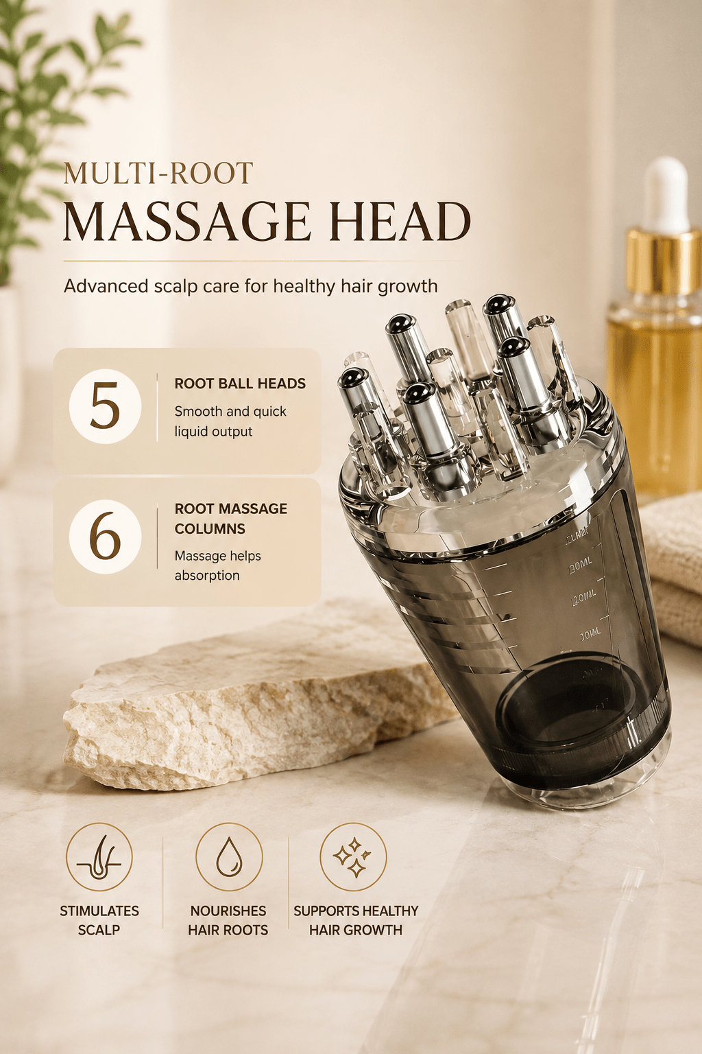 Scalp Oil Applicator Comb | Hair Oil Applicator - Hair Care - Glow Beauty