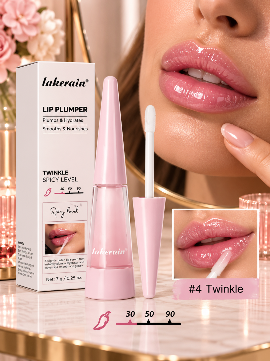 Hydrating Lip Plumper Gloss – Fuller-Looking & Glossy Lips