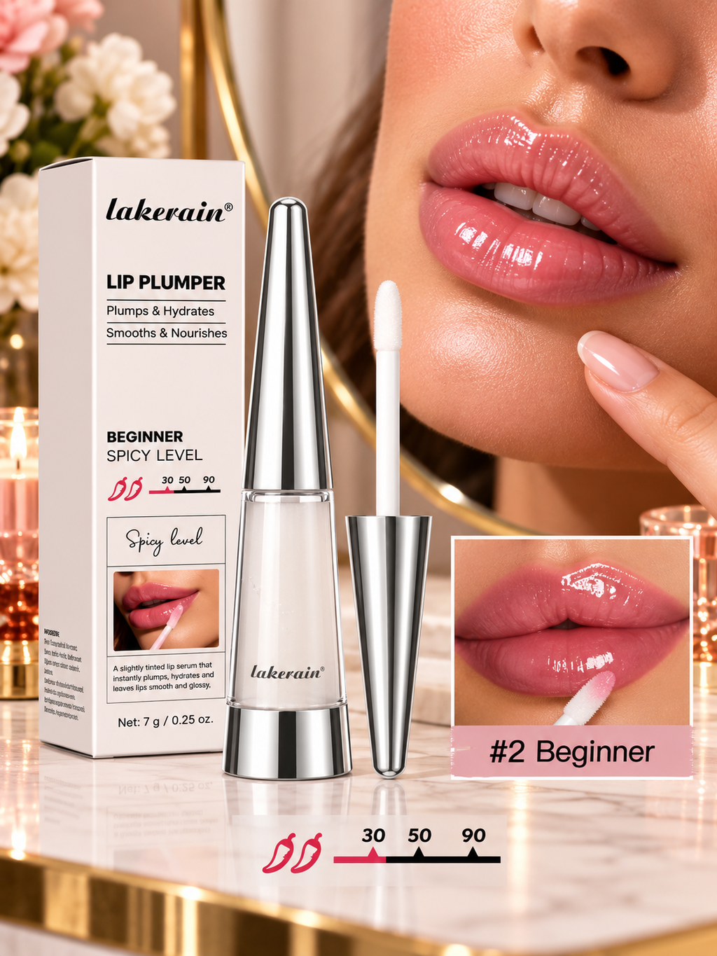 Hydrating Lip Plumper Gloss – Fuller-Looking & Glossy Lips