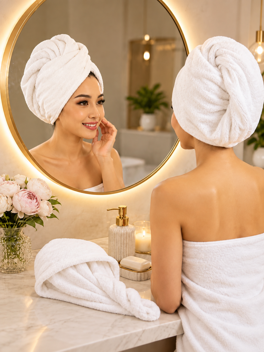 Microfiber Quick-Dry Hair Towel