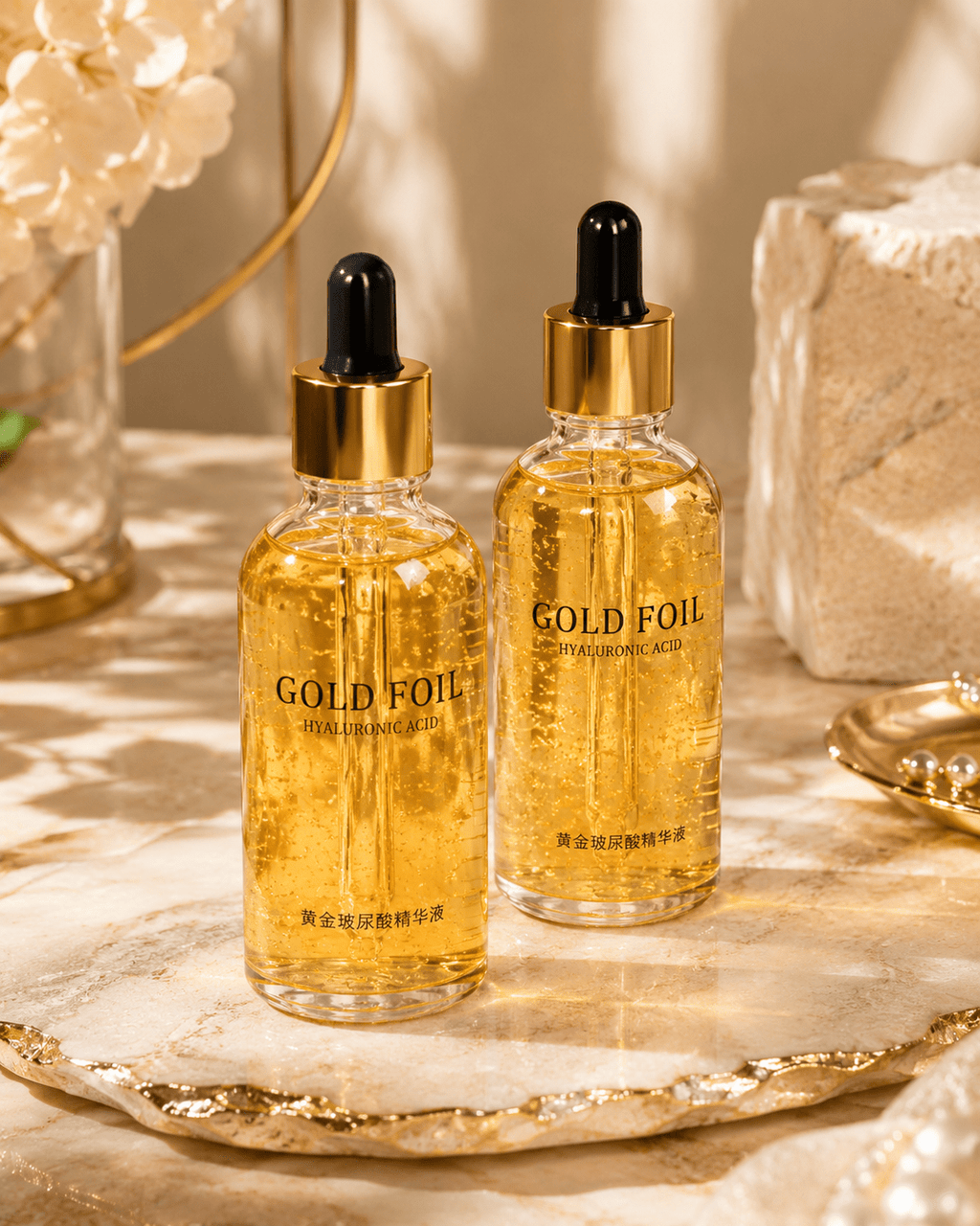 Gold & Hyaluronic Acid Face Serum - Skincare - Glow Beauty