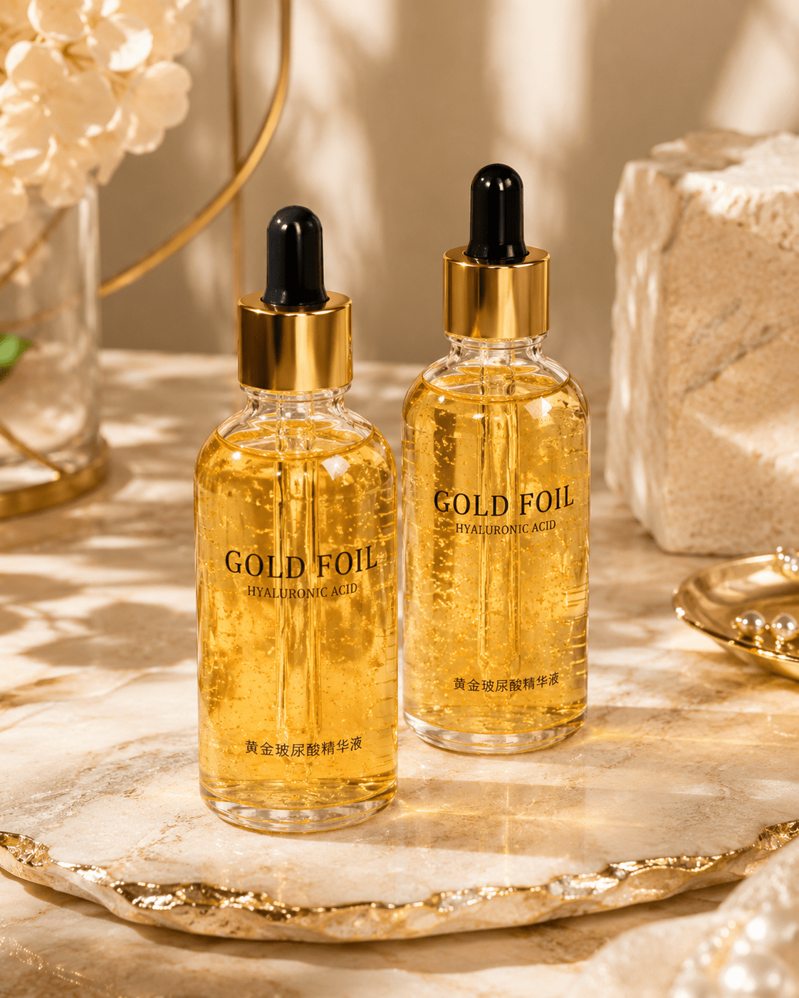 Gold & Hyaluronic Acid Face Serum - Skincare - Glow Beauty