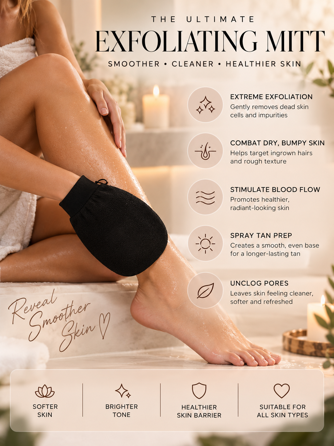 Exfoliating Body Glove – Deep Cleansing & Smooth Skin