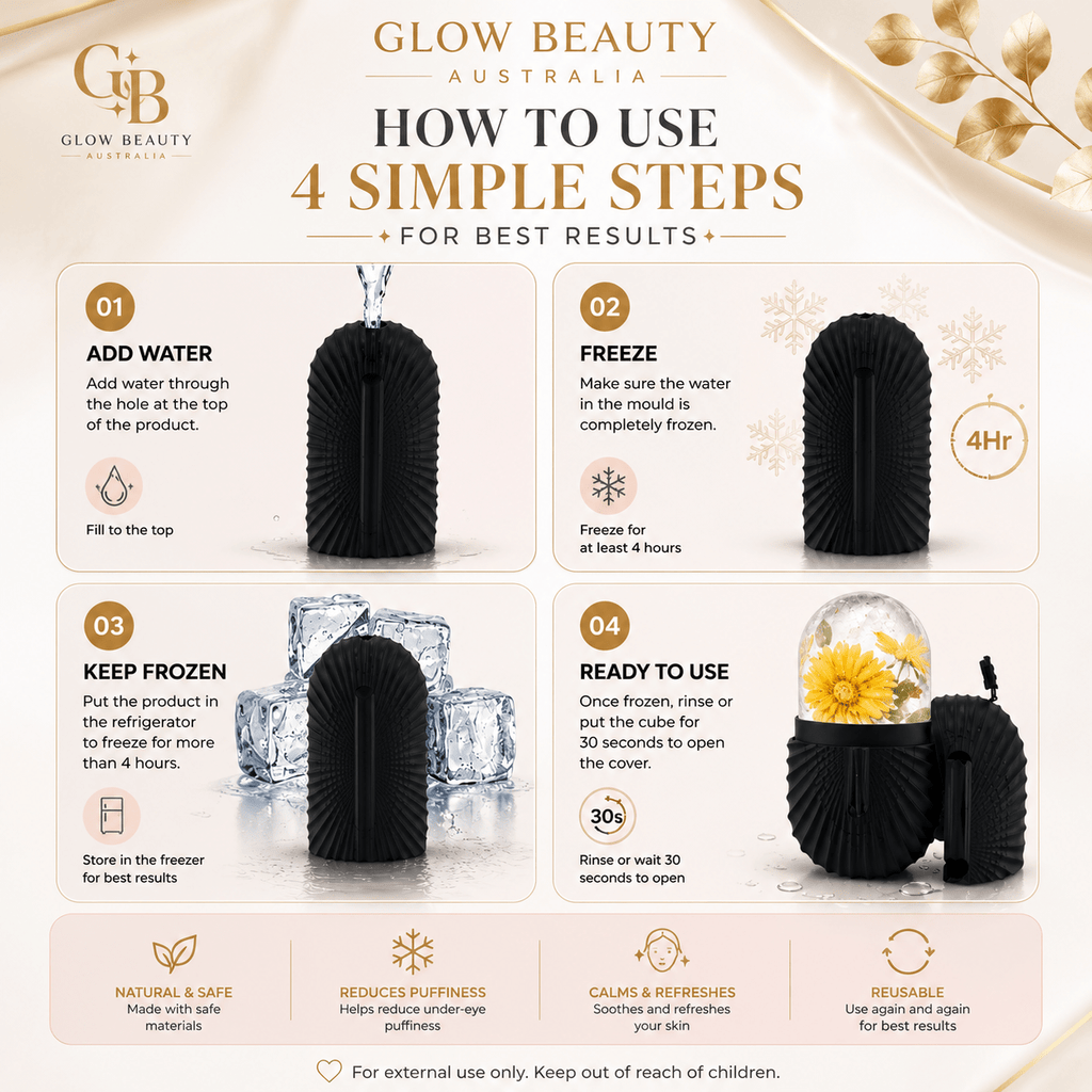Cooling Ice Roller & Gua Sha Skincare Therapy - Glow Beauty Australia