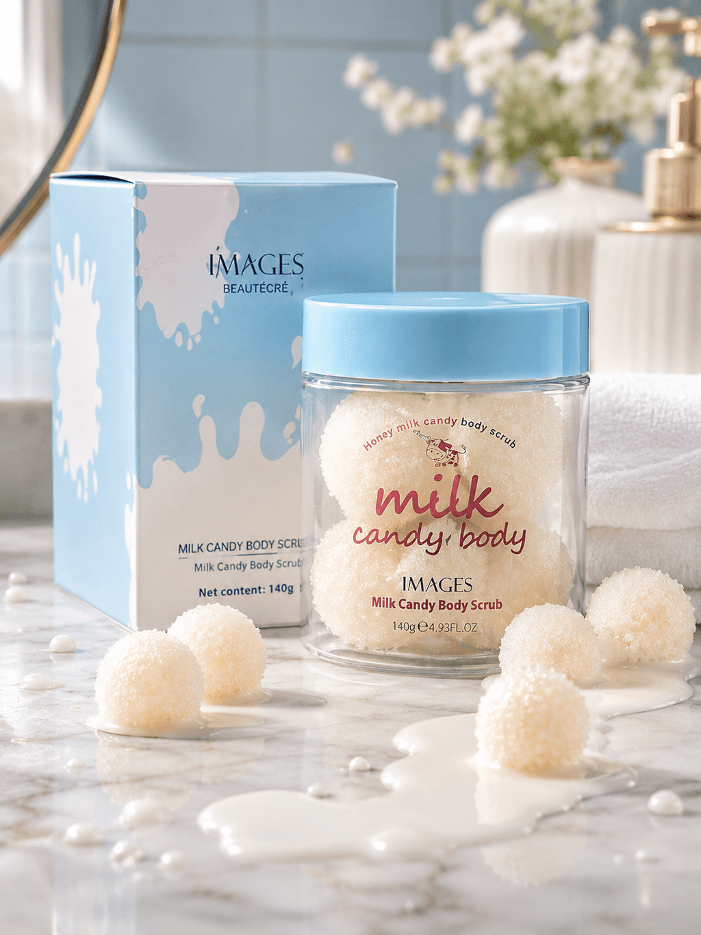 Candy Body Scrub – Exfoliating Scrub for Soft & Smooth Skin - 𝐵𝑒𝑎𝑢𝑡𝑦 𝑇𝑟𝑒𝑎𝑡𝑚𝑒𝑛𝑡𝑠 - Glow Beauty