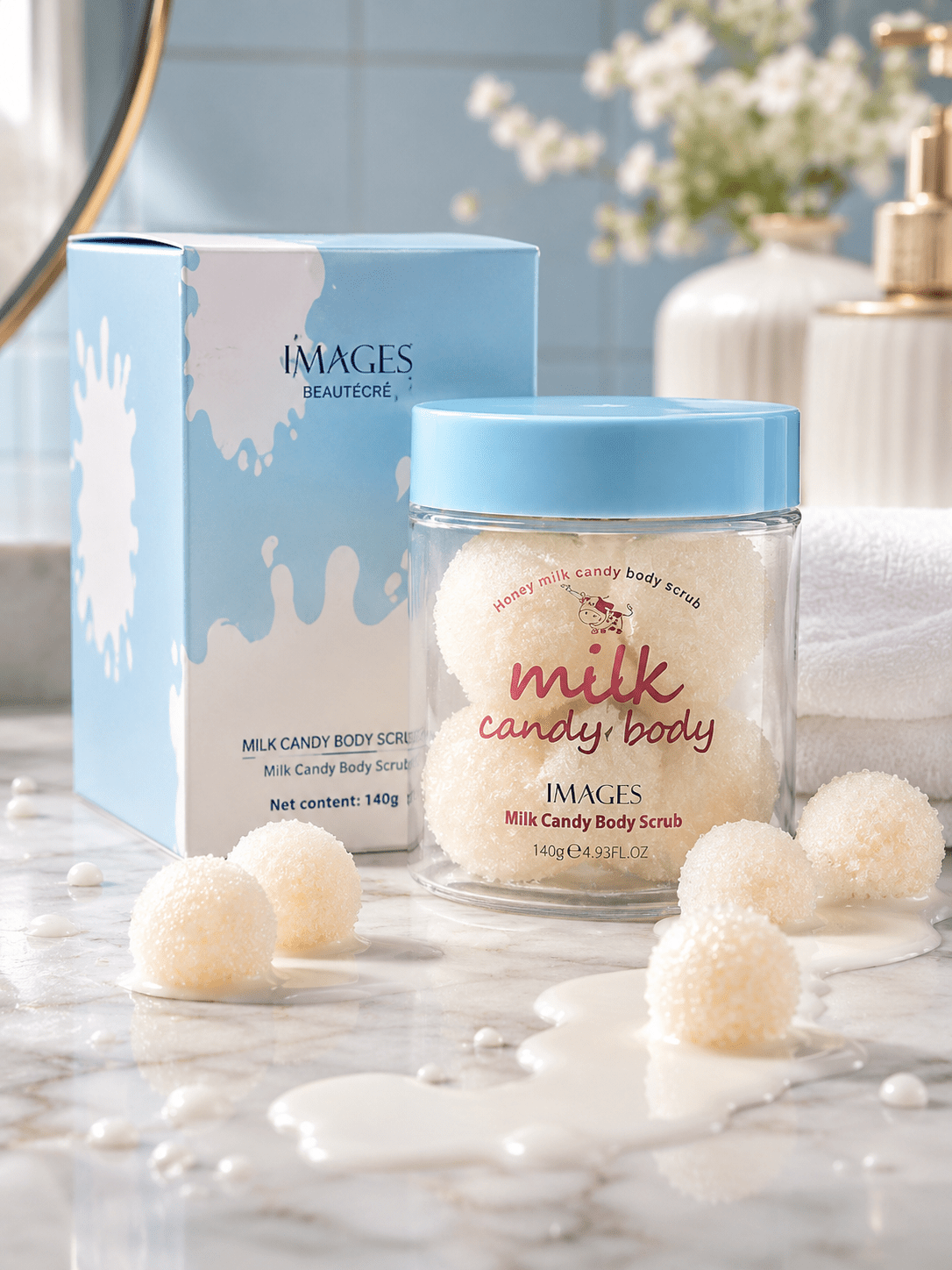 Candy Body Scrub – Exfoliating Scrub for Soft & Smooth Skin - 𝐵𝑒𝑎𝑢𝑡𝑦 𝑇𝑟𝑒𝑎𝑡𝑚𝑒𝑛𝑡𝑠 - Glow Beauty