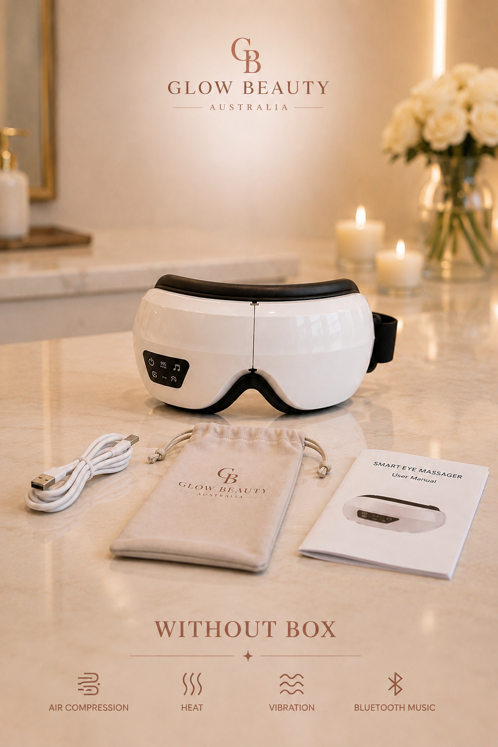 Smart Eye Massager | Heat & Bluetooth