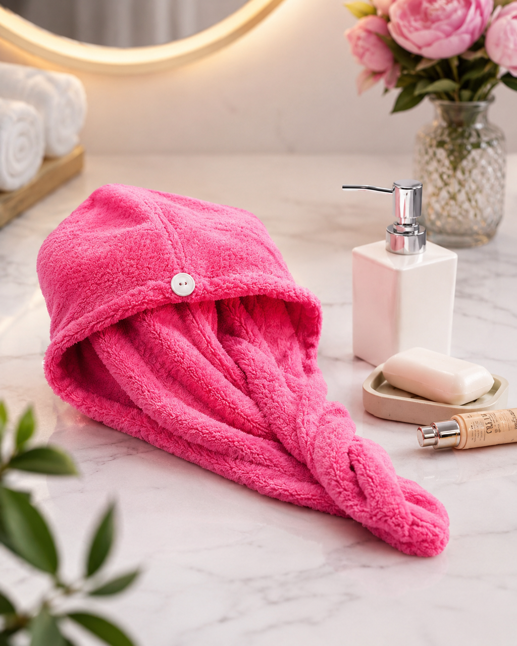 Microfiber Quick-Dry Hair Towel