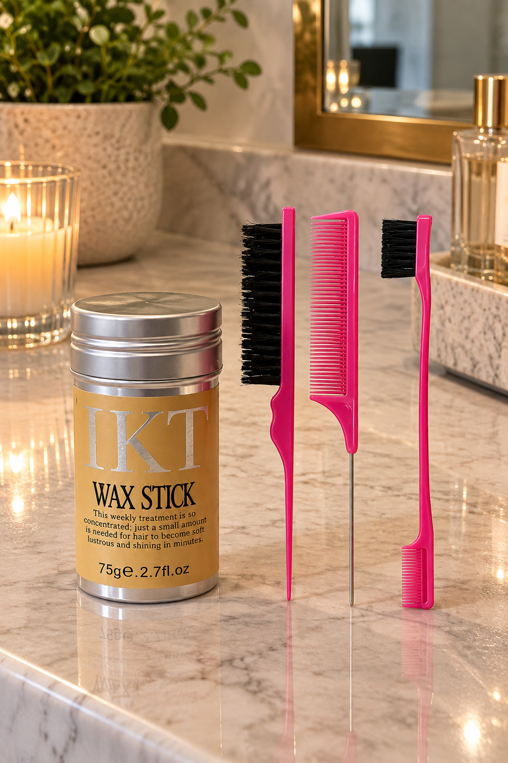 Hair Wax Stick Styling Kit – Slick Back, Flyaway & Baby Hair