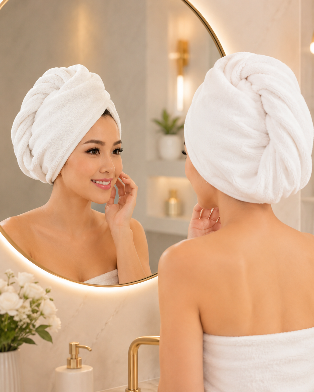 Microfiber Quick-Dry Hair Towel