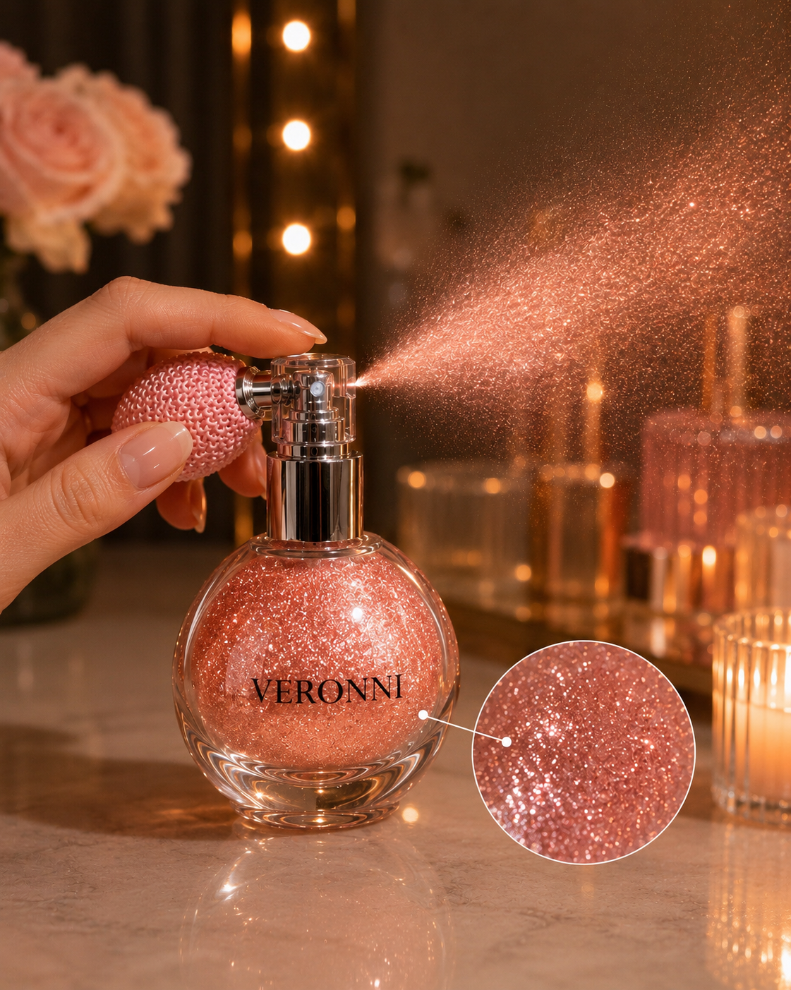 Waterproof Body Shimmer Spray | Diamond Glitter Highlighter