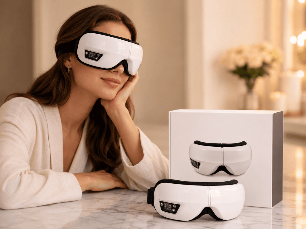 Smart Eye Massager with Heat, Air Compression & Bluetooth Music - Beauty Devices - Glow Beauty