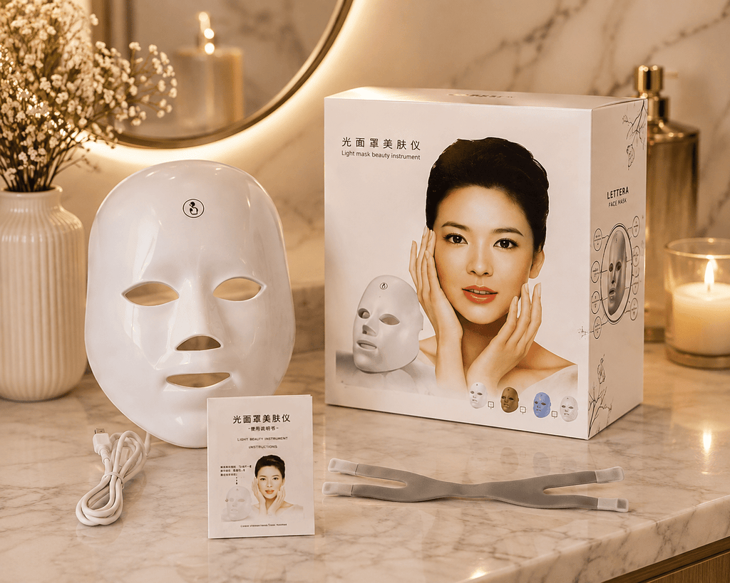 LED Facial Therapy Mask | 7-Color Light Therapy Device - Beauty Devices - Glow Beauty
