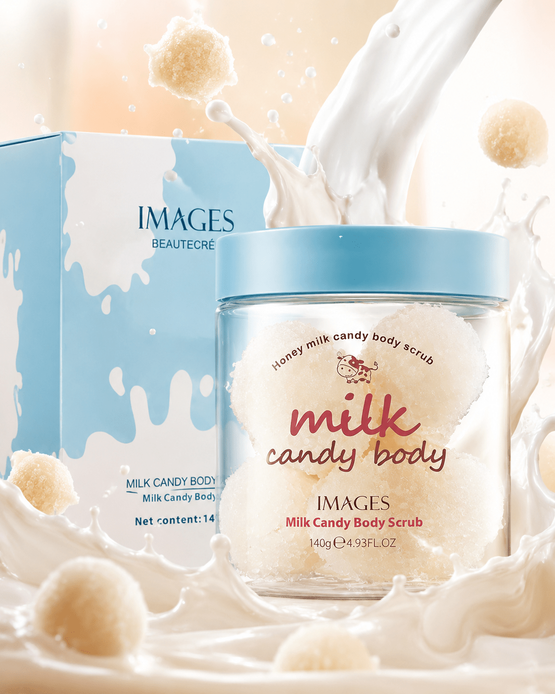 Candy Body Scrub – Exfoliating Scrub for Soft & Smooth Skin - 𝐵𝑒𝑎𝑢𝑡𝑦 𝑇𝑟𝑒𝑎𝑡𝑚𝑒𝑛𝑡𝑠 - Glow Beauty