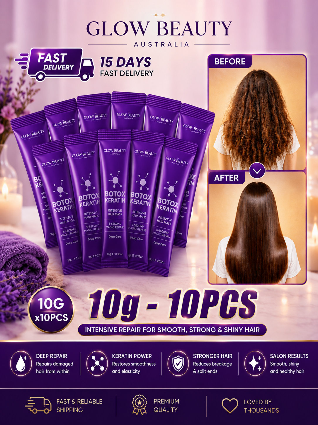 Keratin Hair Mask | Deep Repair & Intensive Moisture