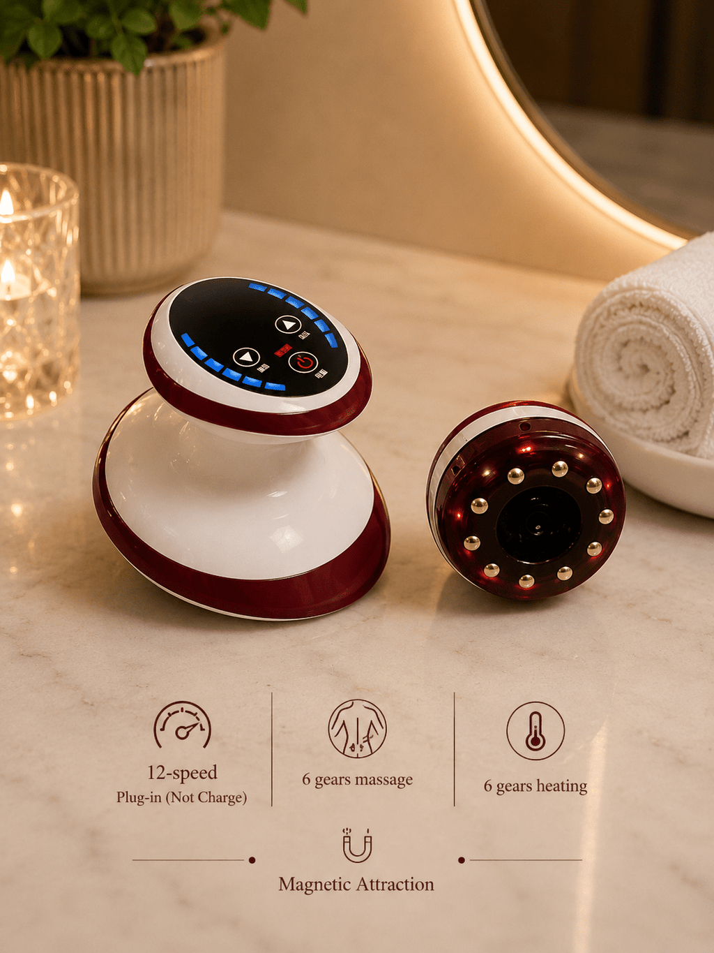 Electric Cupping Massager with Heat & Suction - Best Sellers - Glow Beauty