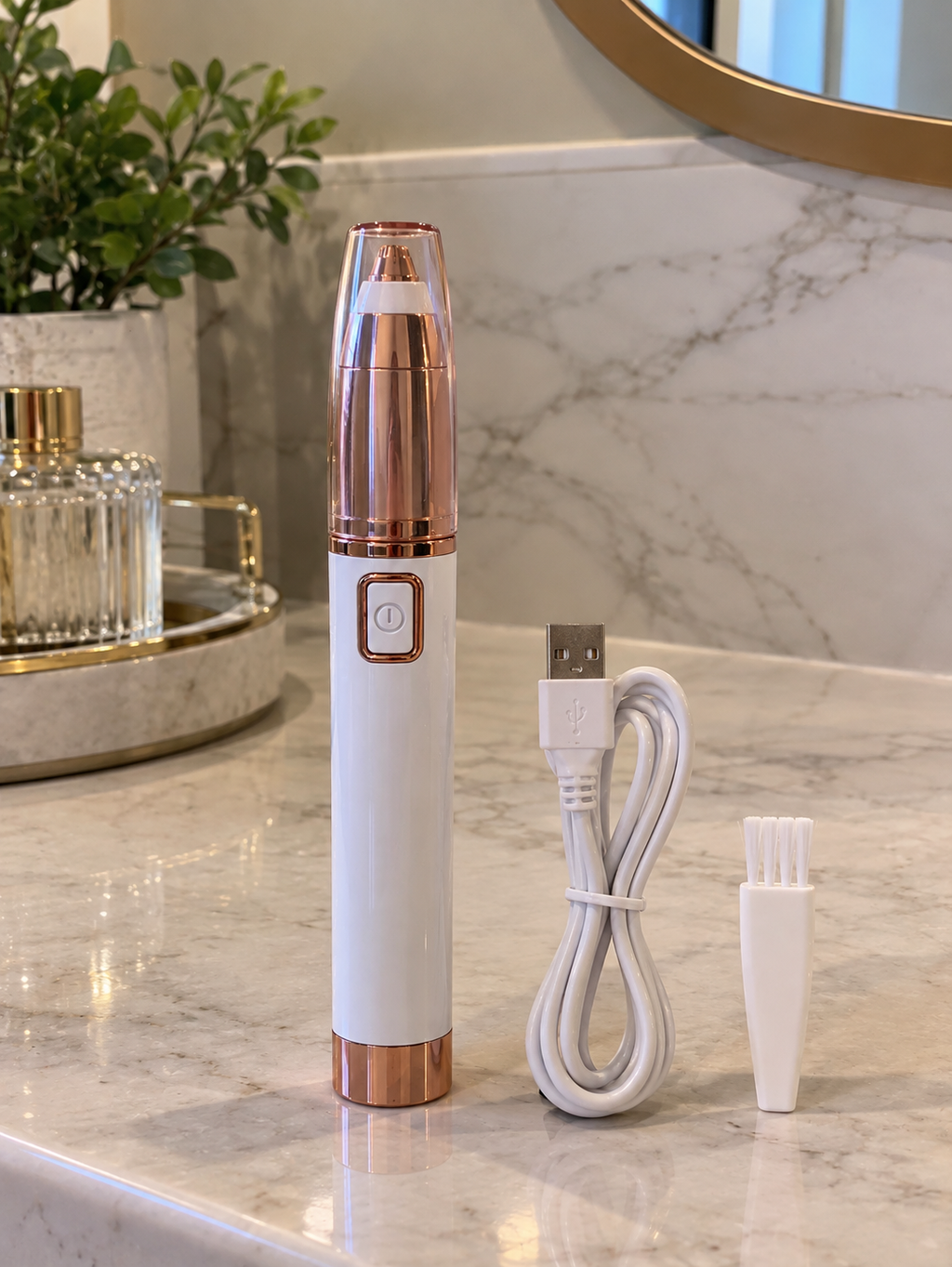 Electric Eyebrow Trimming Pencil – Lipstick Eyebrow Trimmer for Women