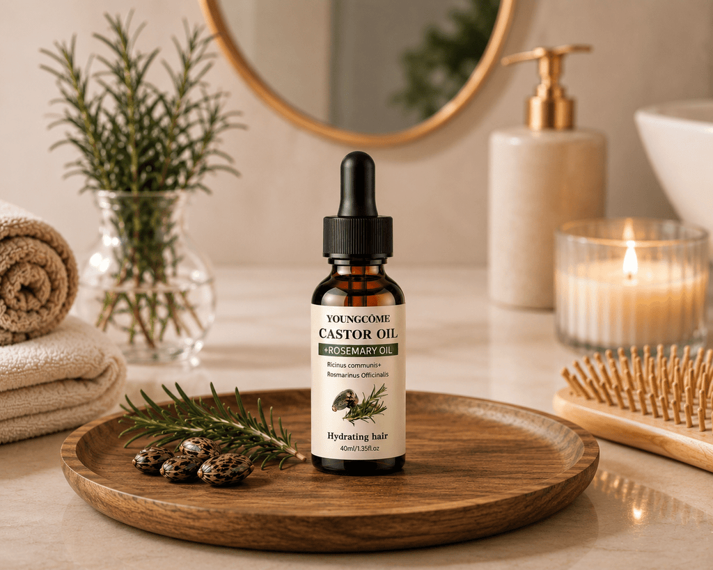 Rosemary & Castor Hair Growth Oil | Strengthen & Shine - Hair Care - Glow Beauty