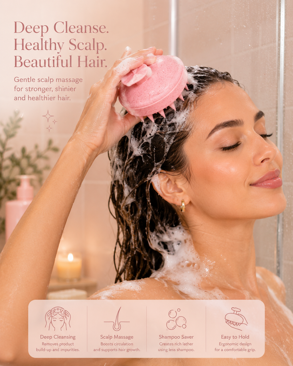 Silicone Scalp Massage Brush