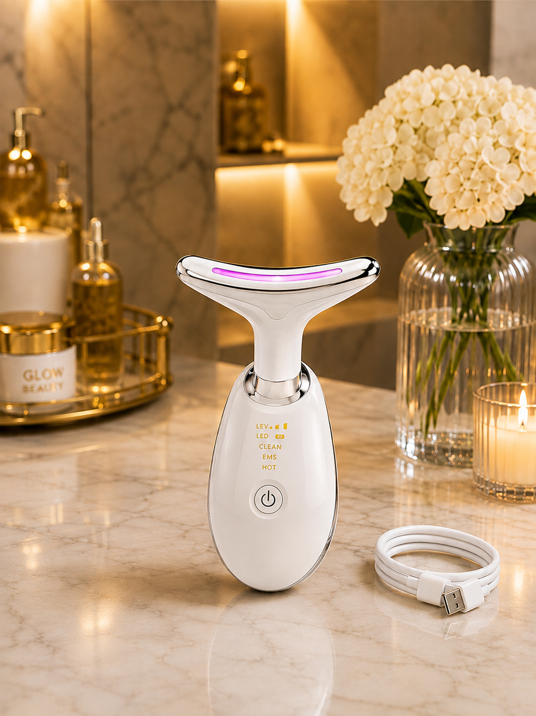 LED Face & Neck Massager | 7-Color Therapy