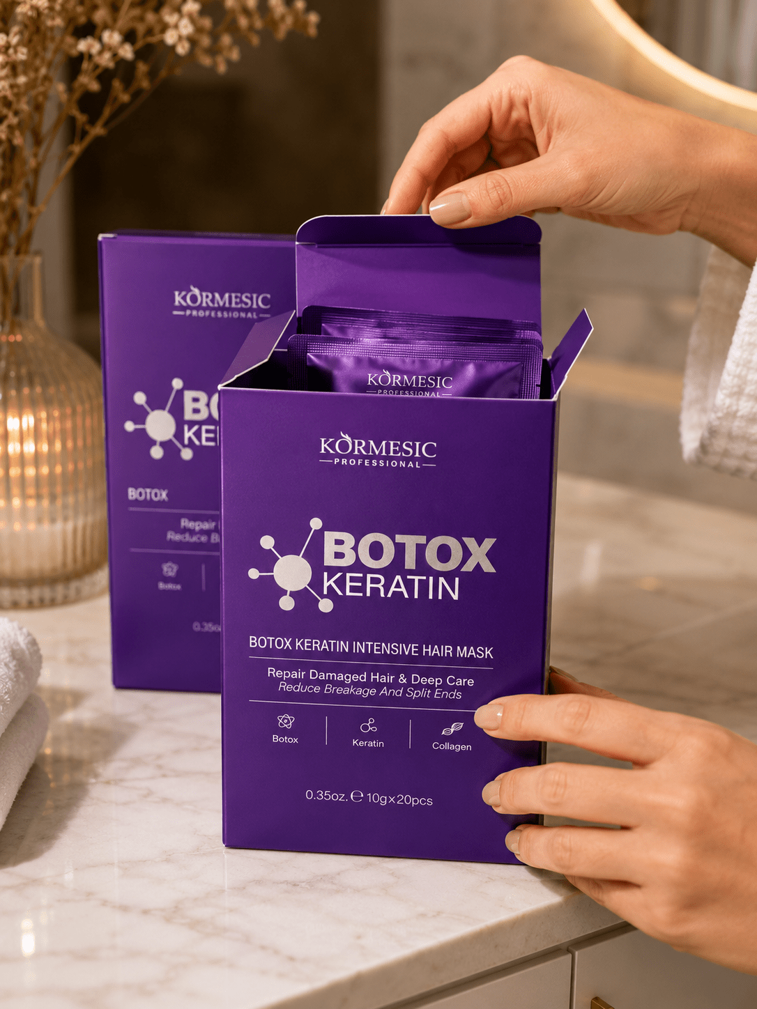 Keratin Hair Mask | Deep Repair & Intensive Moisture -Hair Care- Glow Beauty