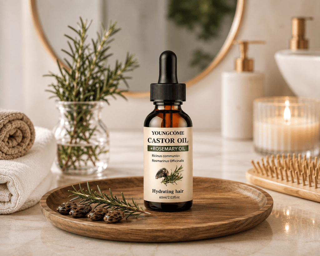 Rosemary & Castor Hair Growth Oil | Strengthen & Shine - Hair Care - Glow Beauty