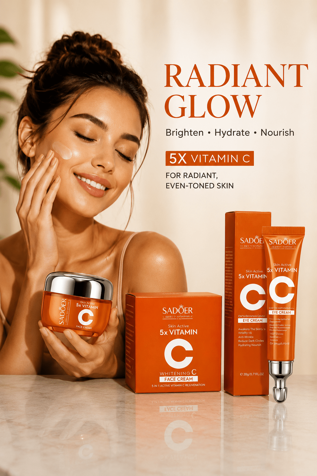Vitamin C Brightening Face Cream - Skincare - Glow Beauty