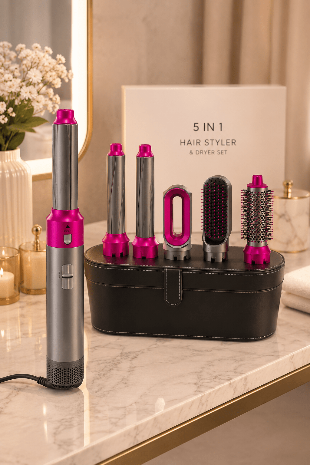 5-in-1 Professional Hair Styler & Dryer - Hair Care - Glow Beauty