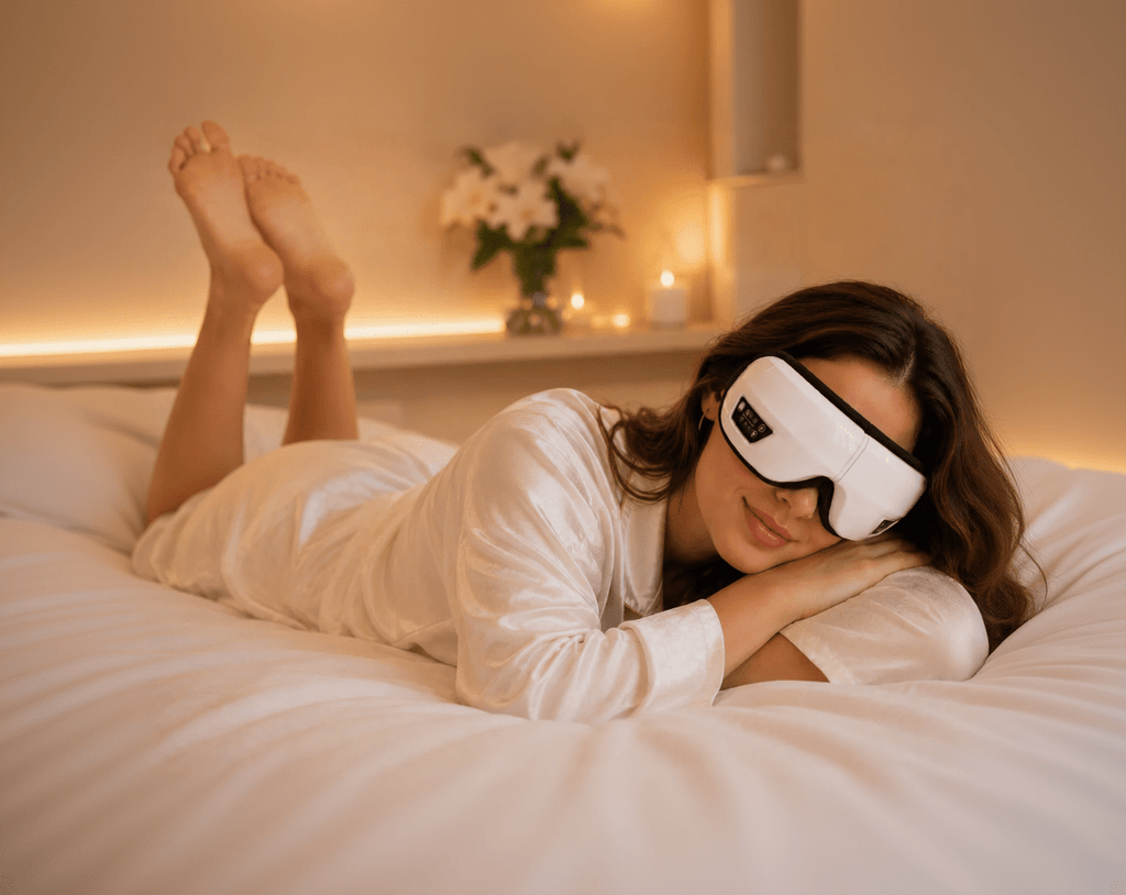 Smart Eye Massager with Heat, Air Compression & Bluetooth Music - Beauty Devices - Glow Beauty