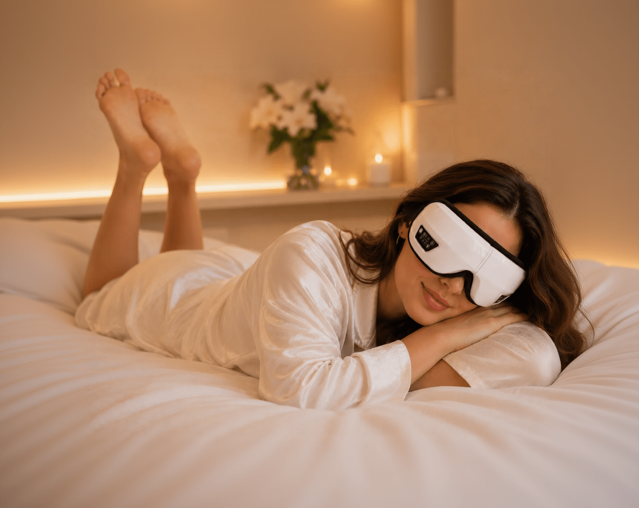 Smart Eye Massager with Heat, Air Compression & Bluetooth Music - Beauty Devices - Glow Beauty