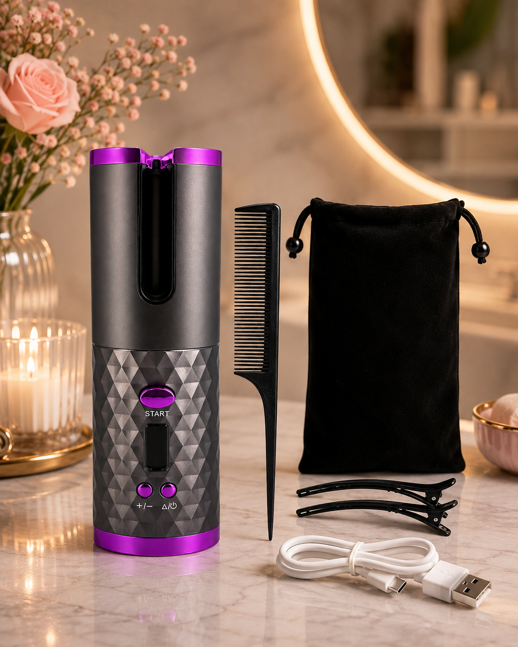Cordless Automatic Hair Curler
