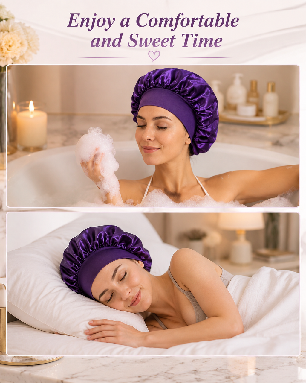 Silk Satin Hair Bonnet