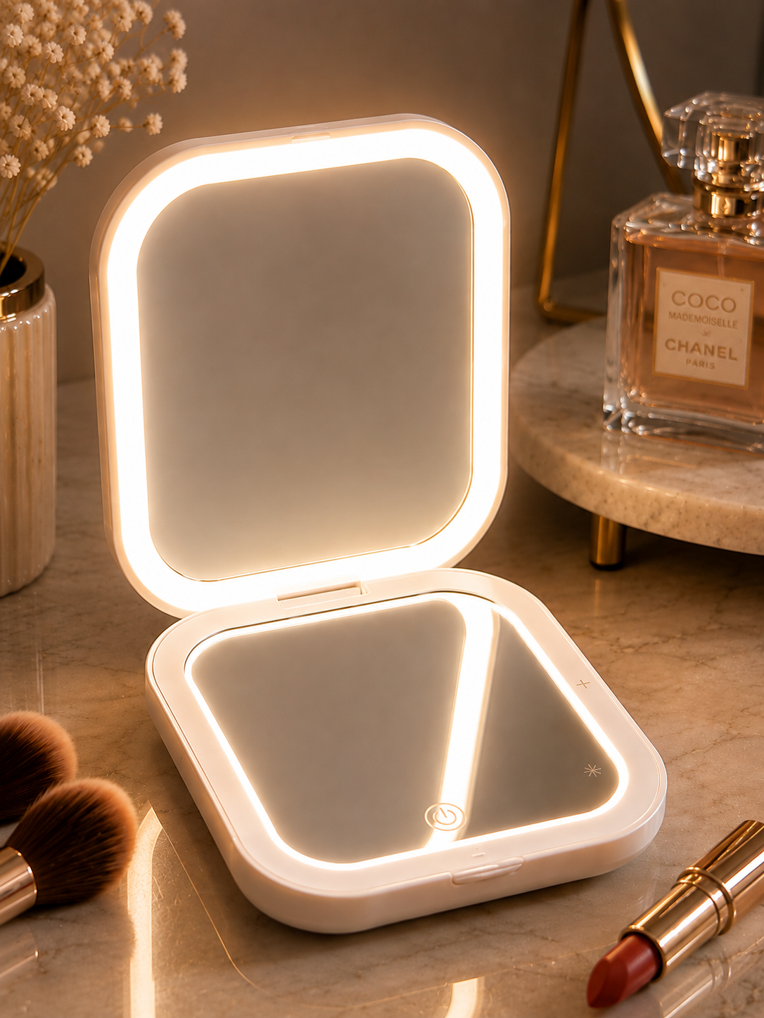 LED Makeup Mirror | 10X Magnification