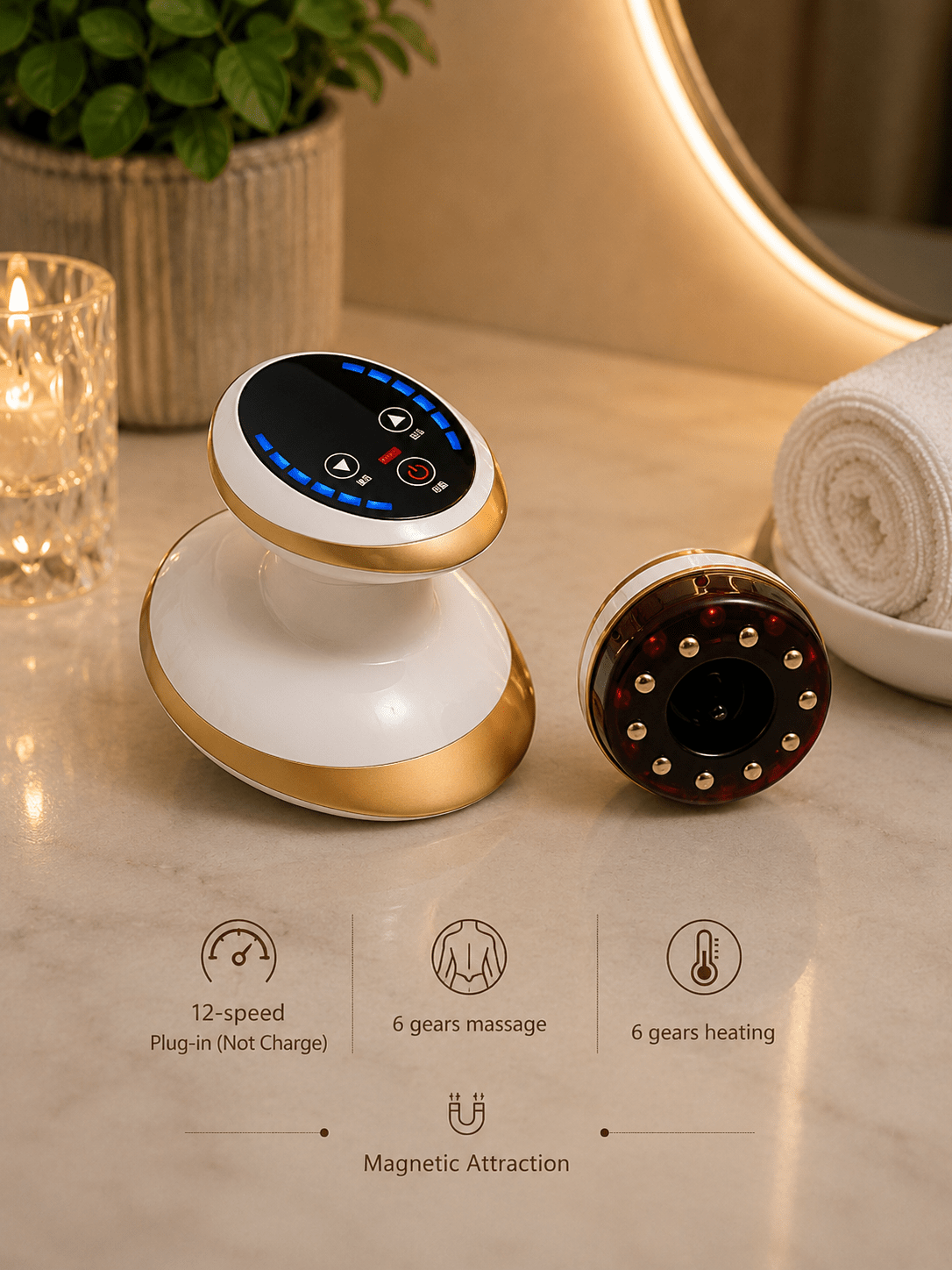 Electric Cupping Massager with Heat & Suction - Best Sellers - Glow Beauty
