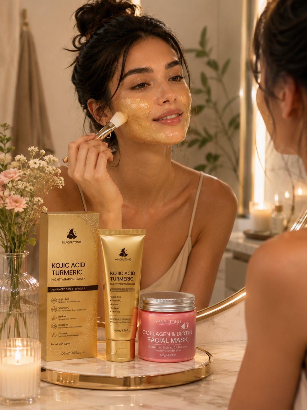Collagen & Biotin Peel-Off Face Mask | Deep Hydration Day & Night Treatment
