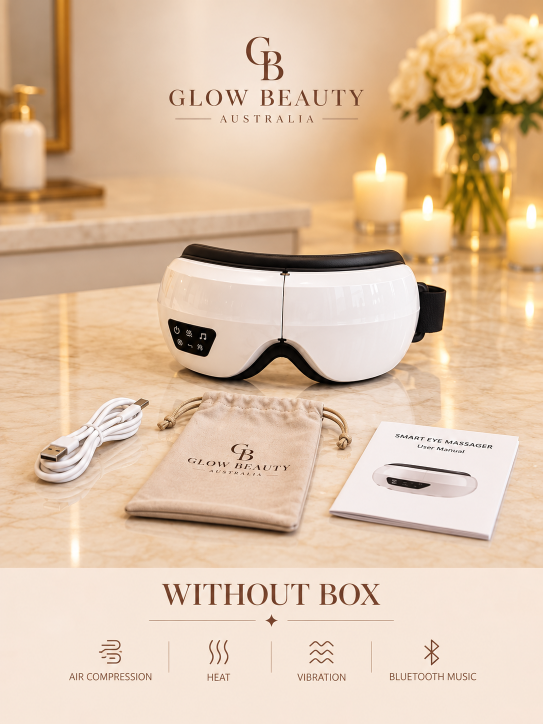 Smart Eye Massager | Heat & Bluetooth