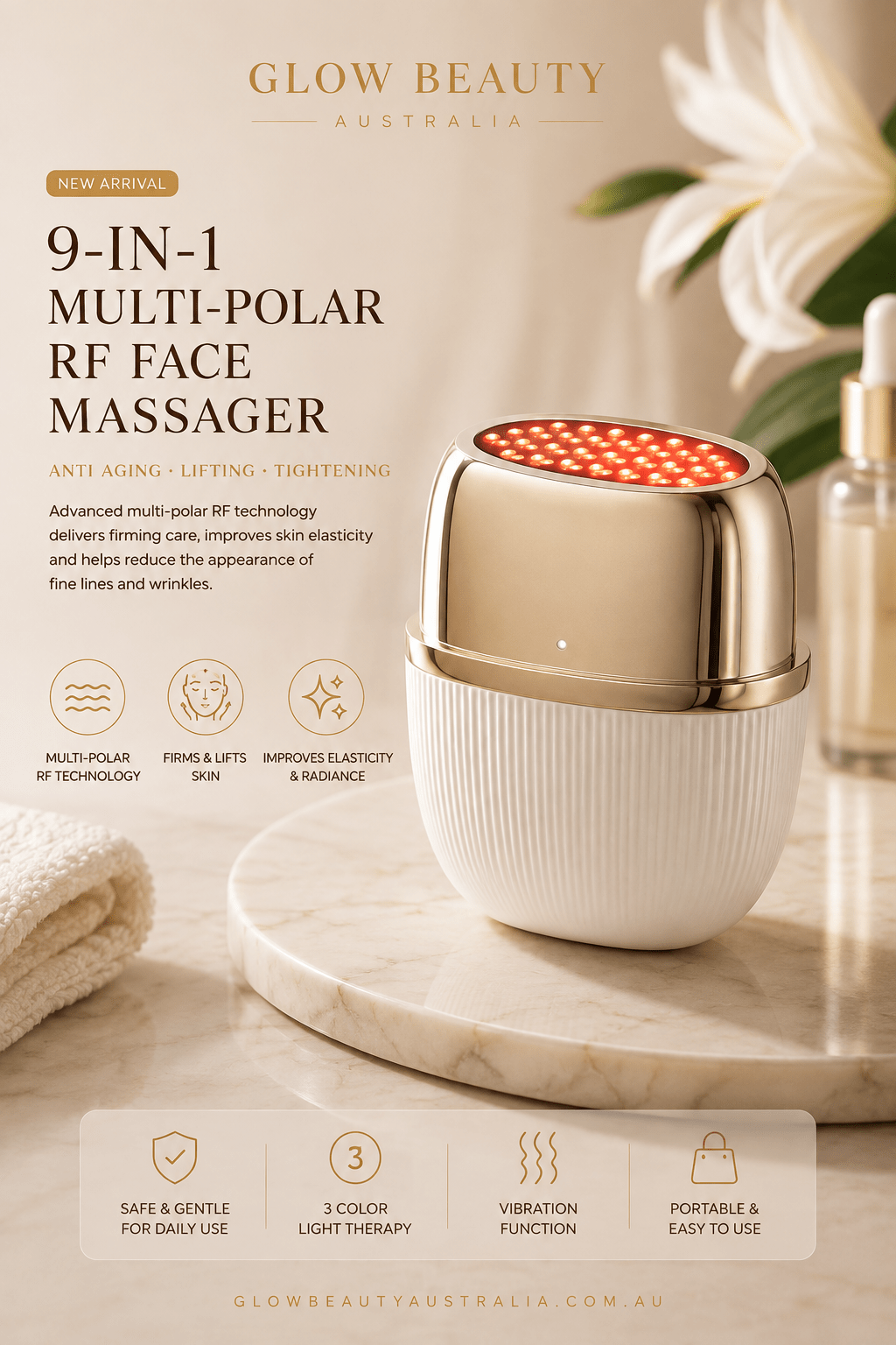 RadianceLift Pro 9-in-1 RF Face & Neck Device - Beauty Devices - Glow Beauty