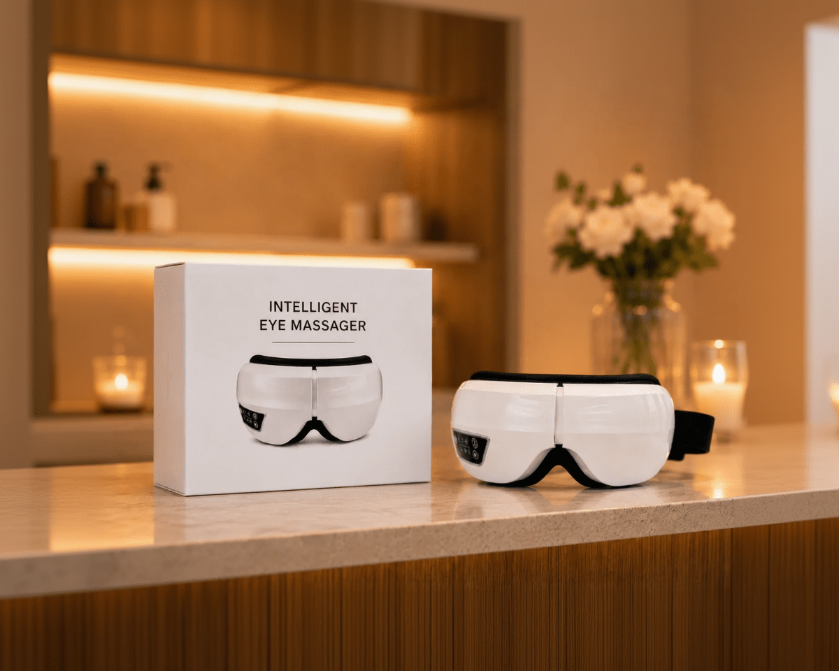 Smart Eye Massager with Heat, Air Compression & Bluetooth Music - Beauty Devices - Glow Beauty