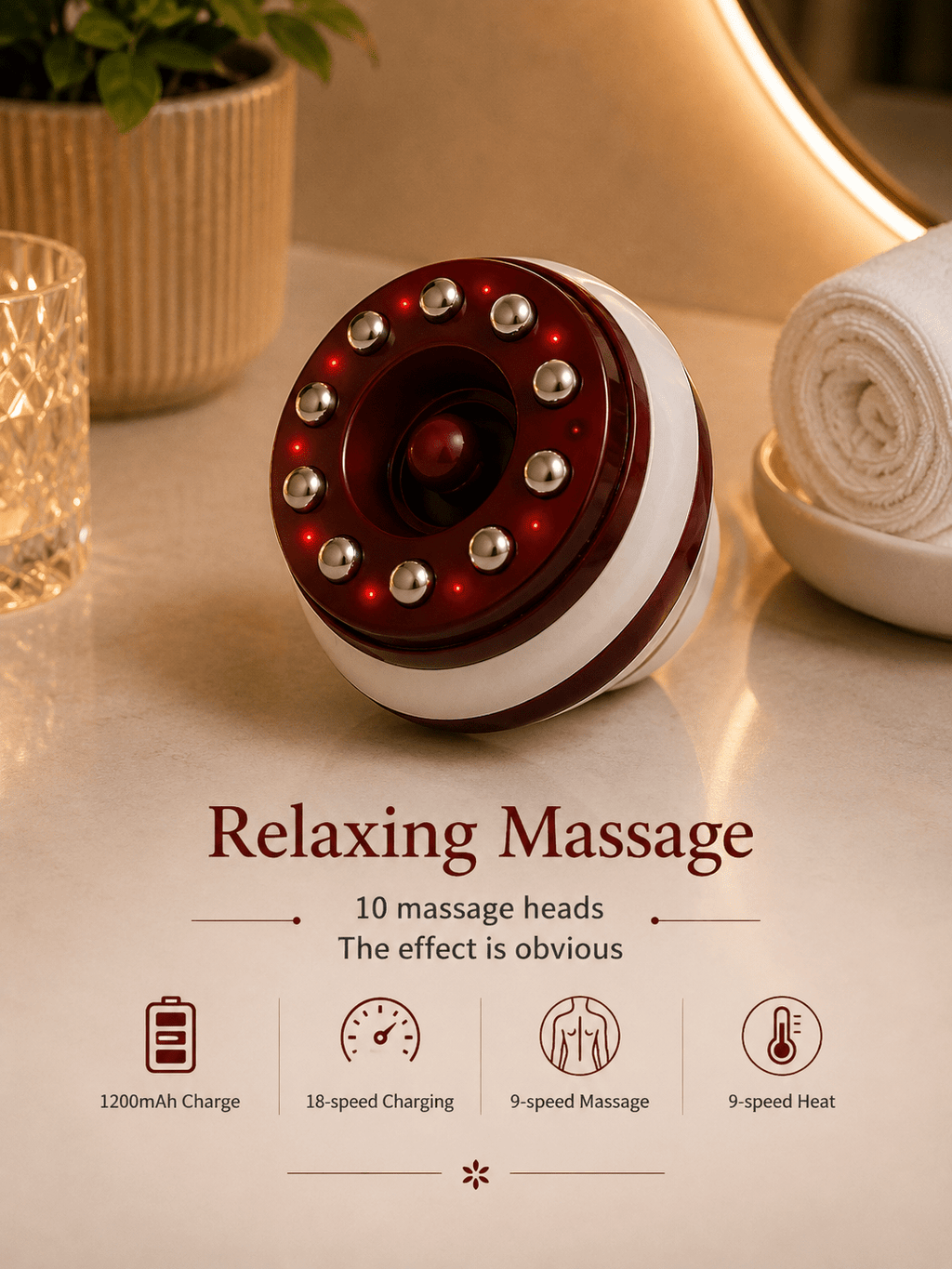 Electric Cupping Massager with Heat & Suction - Best Sellers - Glow Beauty
