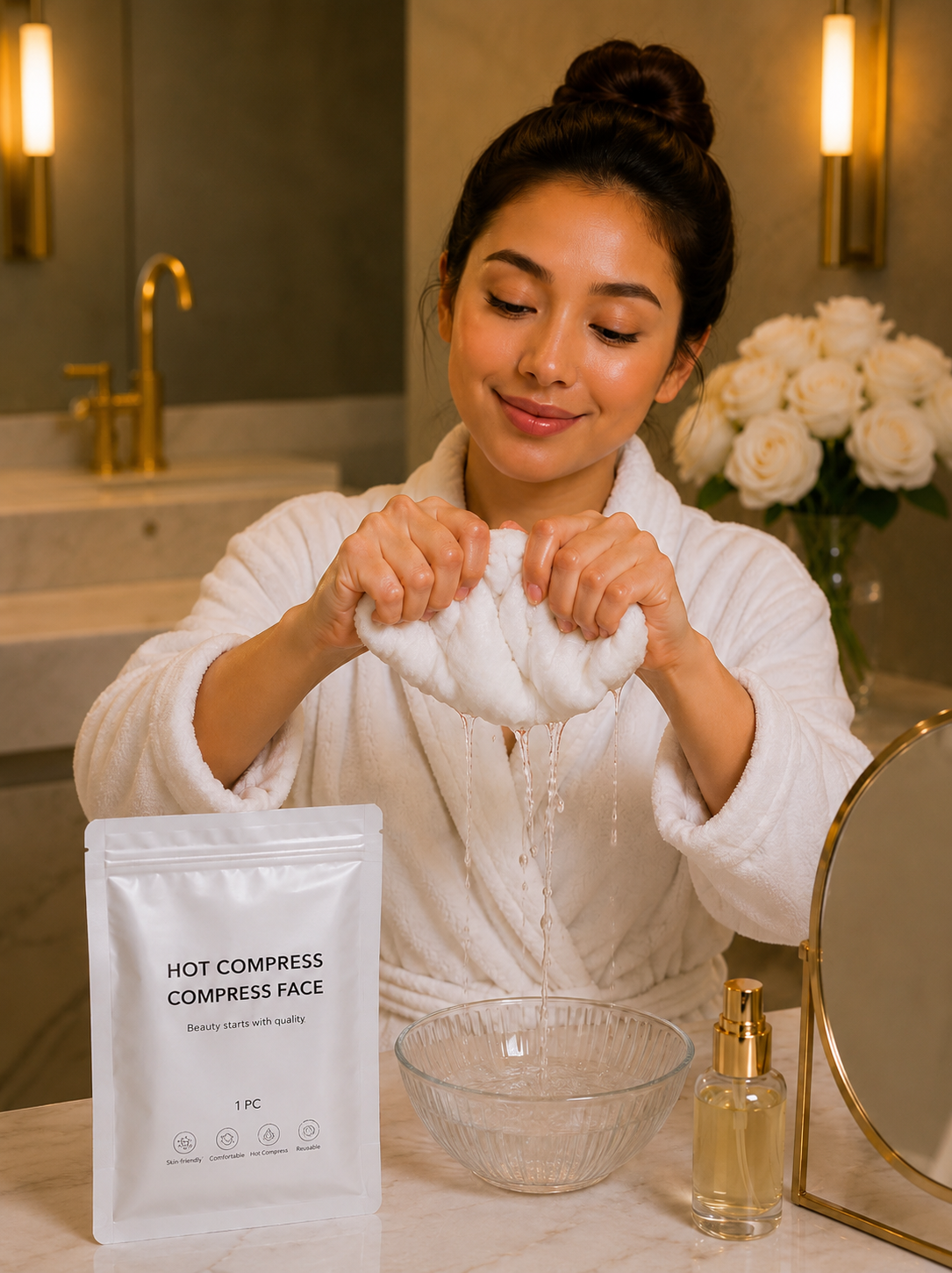 Luxury Hot & Cold Facial Compress Towel