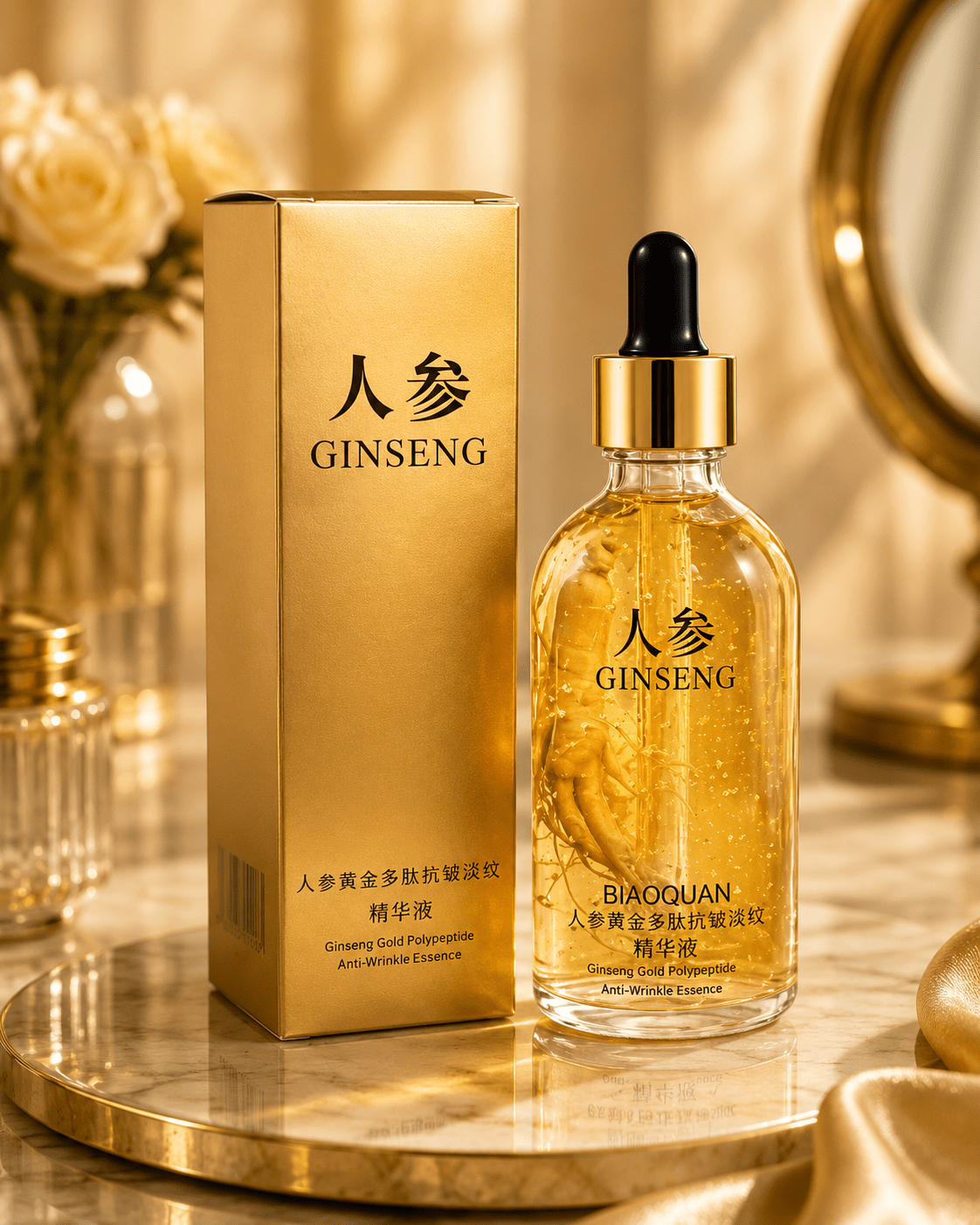 Gold & Hyaluronic Acid Face Serum - Skincare - Glow Beauty