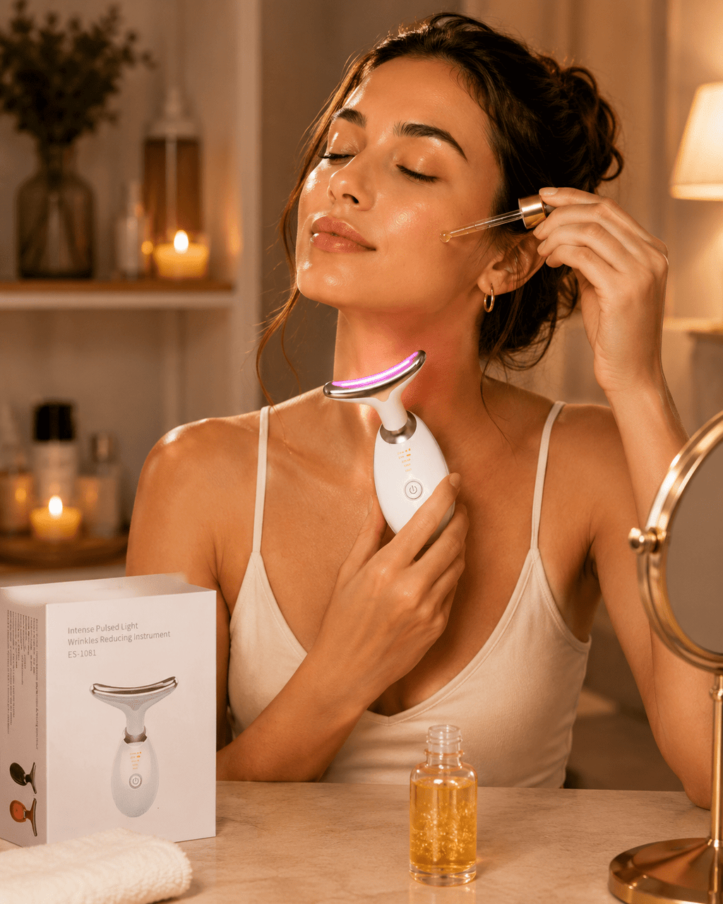 Gold & Hyaluronic Acid Face Serum - Skincare - Glow Beauty