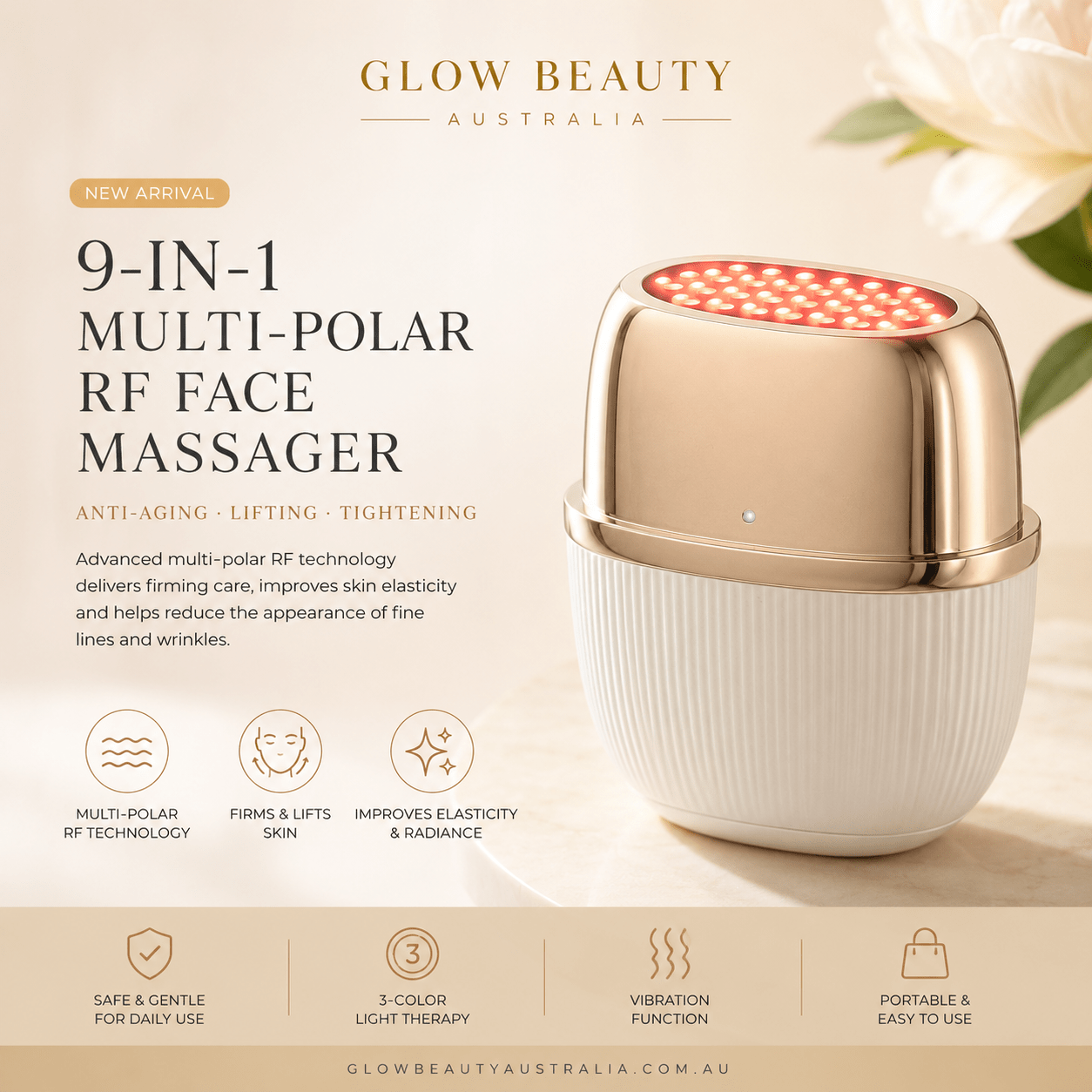 RadianceLift Pro 9-in-1 RF Face & Neck Device - Beauty Devices - Glow Beauty