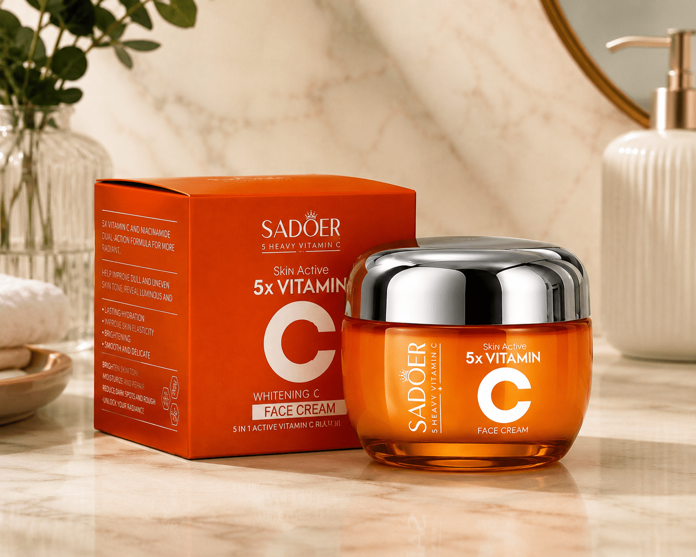 Vitamin C Brightening Face Cream - Skincare - Glow Beauty