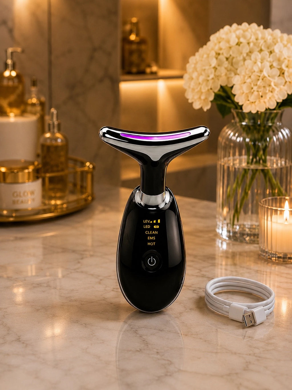 LED Face & Neck Massager | 7-Color Therapy