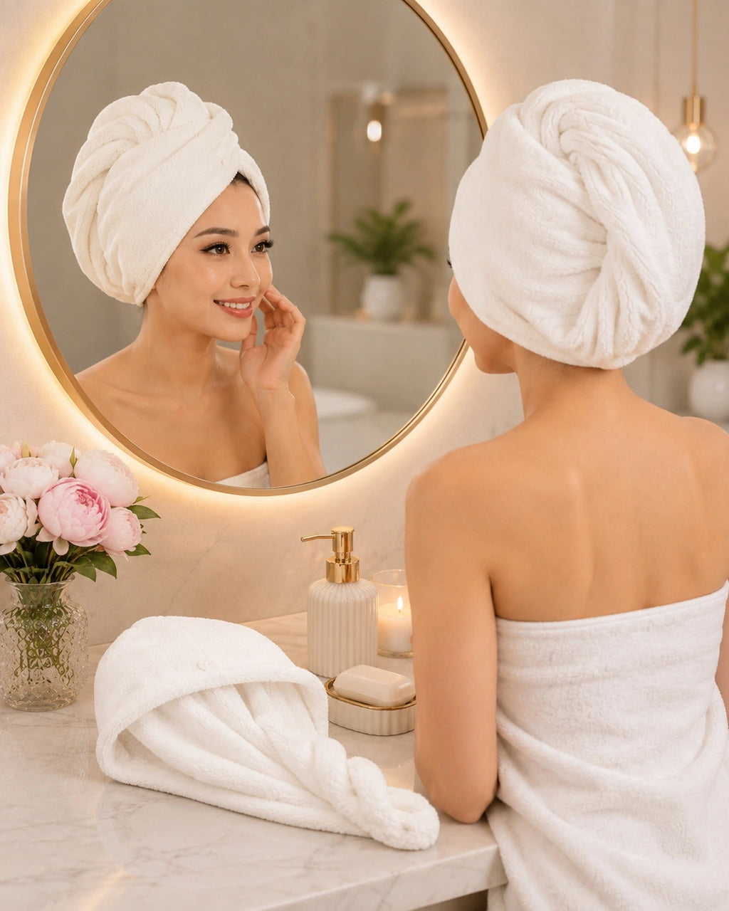 Microfiber Quick-Dry Hair Towel