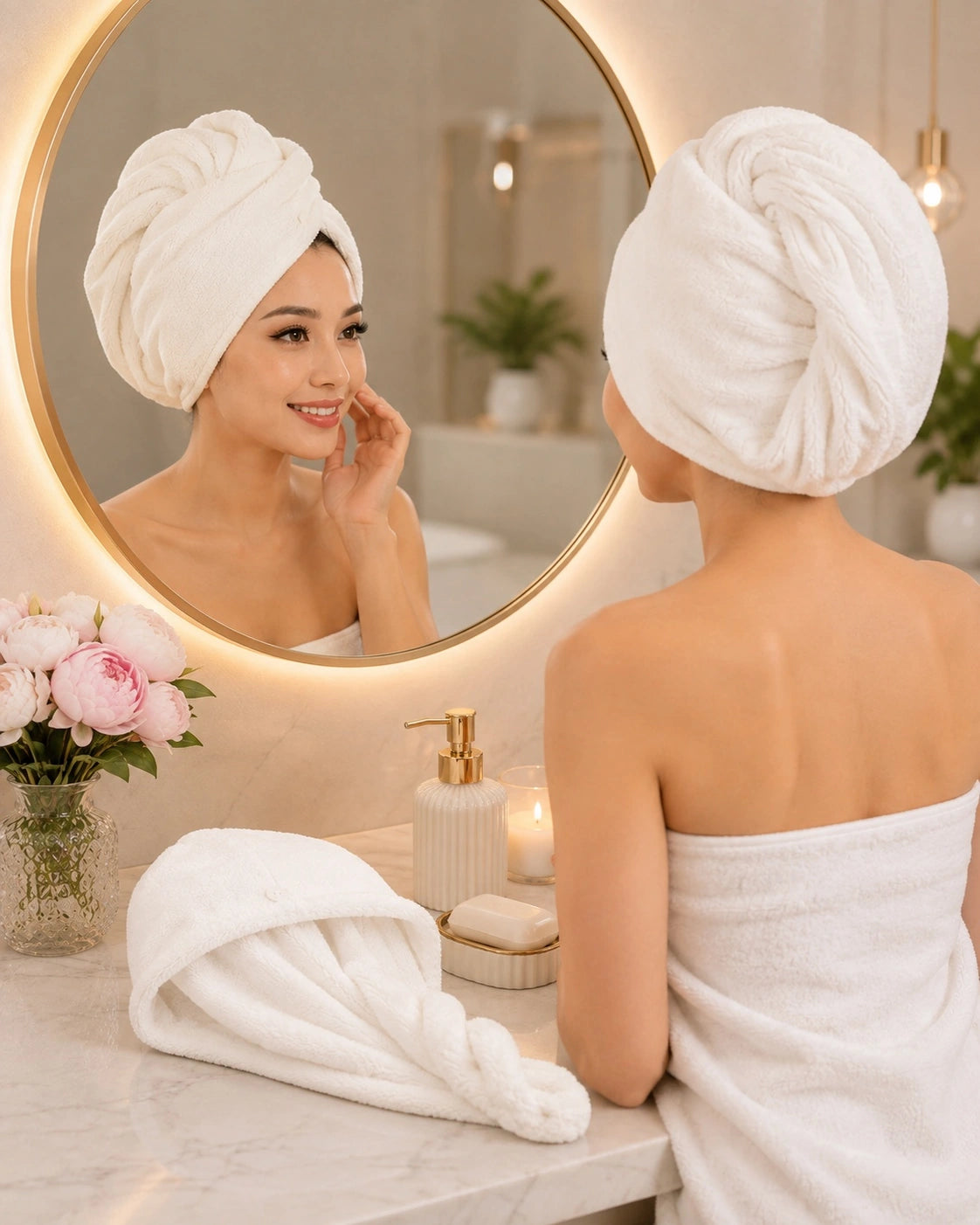Microfiber Quick-Dry Hair Towel